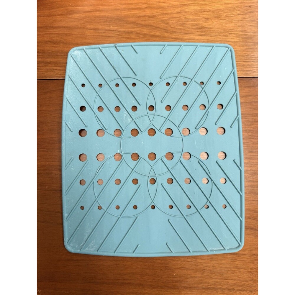 Vintage Better Home Rare Mint Green Rubber Sink Mat  Strainer mat 1996